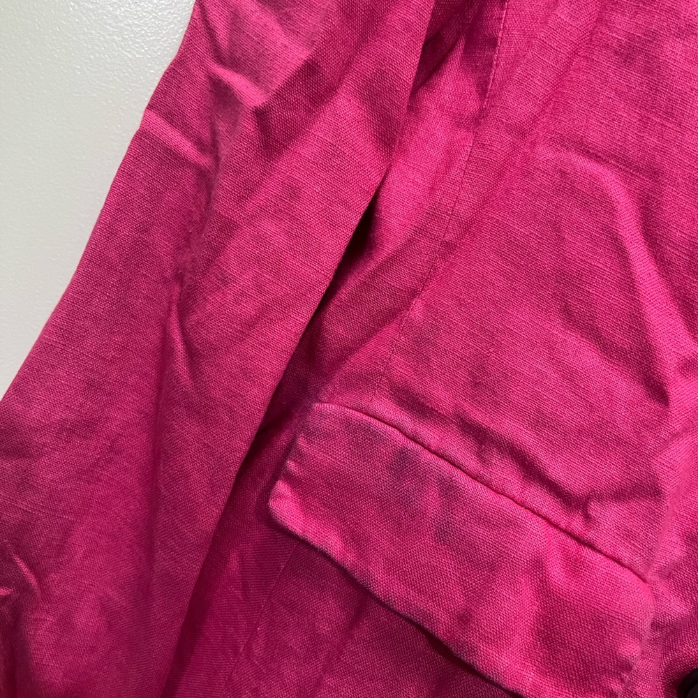 Sanctuary Pink Linen Cape Cod Blazer Size Small $159 - Picture 5 of 12